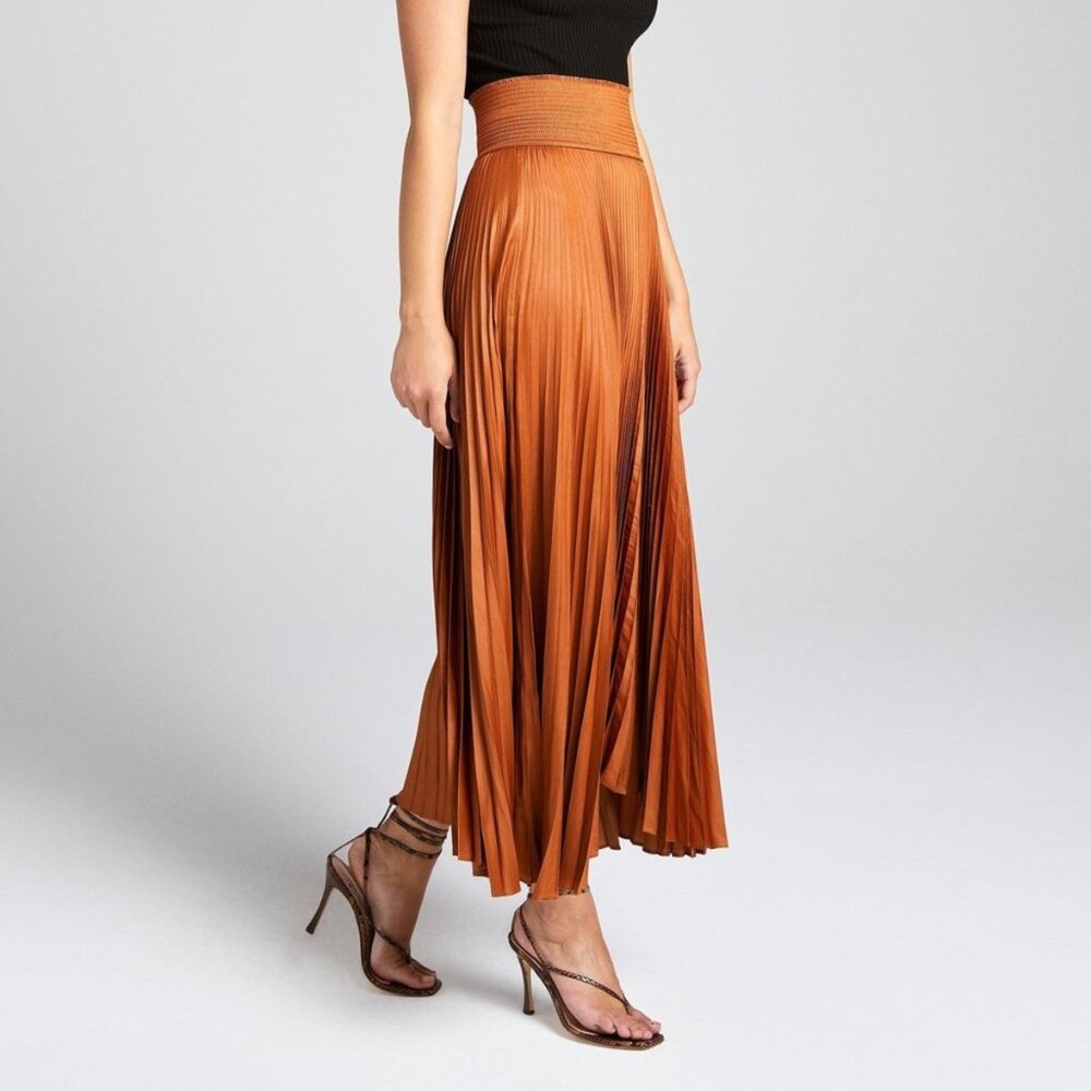 NWOT A.L.C. Demi skirt caramel sz 4 $595 - Picture 3 of 13